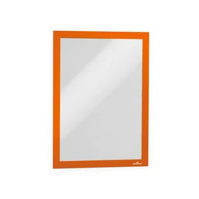 Infokeret, A4, öntapadó háttal, DURABLE "DURAFRAME®", narancs 2 db