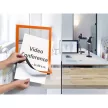 Infokeret, A4, öntapadó háttal, DURABLE "DURAFRAME®", narancs 2 db