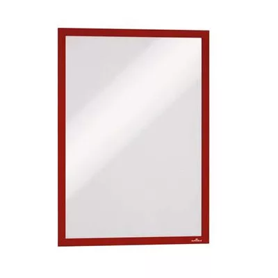 Infokeret, A3, öntapadó háttal, DURABLE "DURAFRAME®", piros 2 db