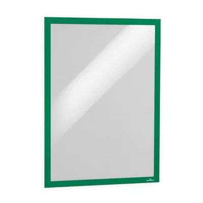Infokeret, A3, öntapadó háttal, DURABLE "DURAFRAME®", zöld 2 db