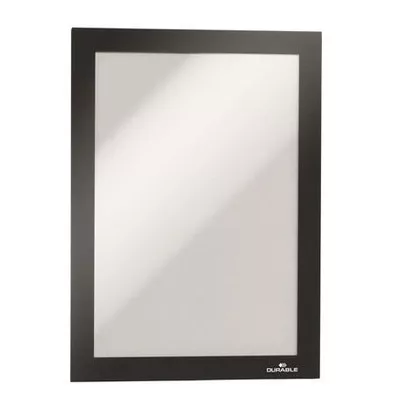 Infokeret, A5, mágneses, DURABLE "DURAFRAME MAGNETIC", fekete 5 db