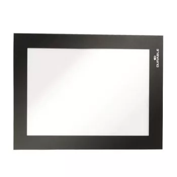   Infokeret, A6, mágneses, DURABLE "DURAFRAME MAGNETIC", fekete 5 db