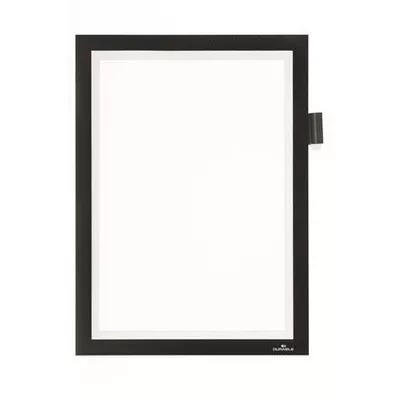 Infokeret, A4, öntapadó, jegyzetelhető, DURABLE DURAFRAME® "NOTE", fekete 1 db