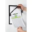 Infokeret, A4, öntapadó, jegyzetelhető, DURABLE DURAFRAME® "NOTE", fekete 1 db