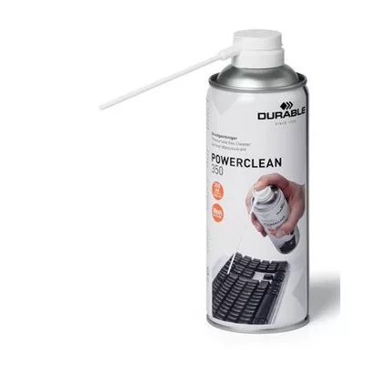 Sűrített levegős porpisztoly, nem gyúlékony, 350 ml, DURABLE "POWERCLEAN® 350" 0,35 liter