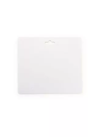 Névkitűző, Euro kivágás, 97x86 mm (100 db/csomag), DURABLE "VISITOR BADGE", fehér