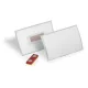 Névkitűző, mágnessel, elfordulásgátlóval, 90x54 mm (10 db/csomag), DURABLE "CLICK FOLD"