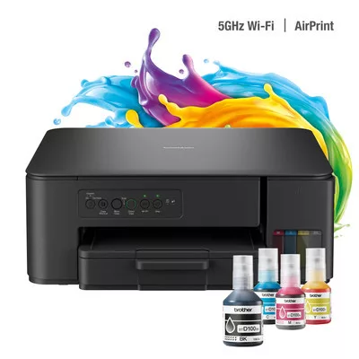 Brother DCPT430W színes külső tintatartályos multifunkciós nyomtató ►7500 oldal fekete + 5000 oldal színes tintával◄ (SZÍNES►NYOMTAT►MÁSOL►SZKENNEL►WIFI-S) - DCPT430WYJ1
