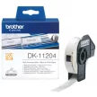 Brother DK-11204 etikett - FEHÉR alapon FEKETE / BLACK felirat
