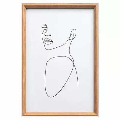 Képkeret, fa, 20x30 cm, "Silhouette", bükkfa 1 db