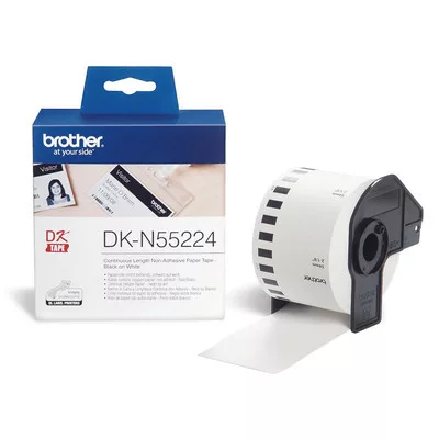 Brother DK-N55224 54 mm x 30,48 m - FEHÉR alapon FEKETE / BLACK felirat