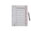Regiszter, műanyag, A4, 1-12, ESSELTE, szürke