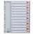 Regiszter, műanyag, A4 Maxi, 1-12, ESSELTE, szürke
