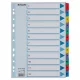 Regiszter, karton, A4, 1-12, ESSELTE "Mylar"