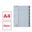 Regiszter, karton, A4, 1-31, ESSELTE "Mylar"