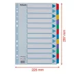 Regiszter, laminált karton, A4, 12 részes, ESSELTE "Mylar" 1 db