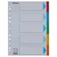 Regiszter, karton, A4, 5 részes, írható előlappal, ESSELTE "Standard", színes