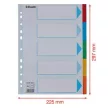 Regiszter, karton, A4, 5 részes, írható előlappal, ESSELTE "Standard", színes