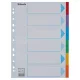 Regiszter, karton, A4, 6 részes, írható előlappal, ESSELTE "Standard", színes
