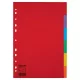Regiszter, karton, A4, 6 részes, ESSELTE "Economy", színes