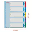 Regiszter, laminált karton, A4 maxi, 1-5, újraírható, ESSELTE