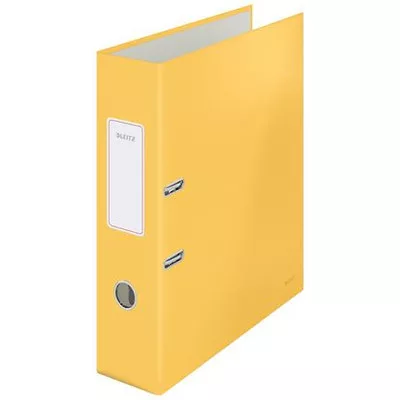 Iratrendező, 80 mm, A4, karton, 180°, LEITZ "Cosy Soft Touch", melegsárga 1 db