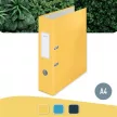 Iratrendező, 80 mm, A4, karton, 180°, LEITZ "Cosy Soft Touch", melegsárga 1 db