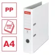 Iratrendező, 75 mm, A4, PP/karton, élvédő sínnel, ESSELTE "Economy", fehér 1 db