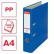 Iratrendező, 75 mm, A4, PP/karton, élvédő sínnel, ESSELTE "Economy", kék 1 db