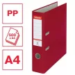 Iratrendező, 75 mm, A4, PP/karton, élvédő sínnel, ESSELTE "Economy", bordó 1 db