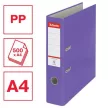 Iratrendező, 75 mm, A4, PP/karton, élvédő sínnel, ESSELTE "Economy", lila 1 db