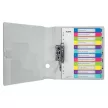 Regiszter, műanyag, A4 Maxi, 1-12, LEITZ "Wow"