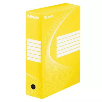   Archiválódoboz, A4, 100 mm, karton, ESSELTE "Boxycolor", sárga 1 db