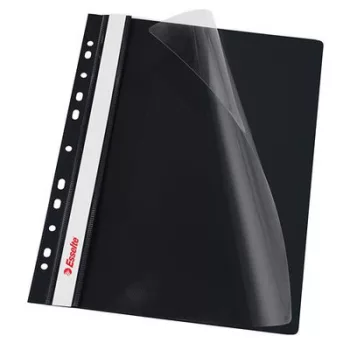   Gyorsfűző, lefűzhető, PP, A4, ESSELTE, VIVIDA, fekete 10 db