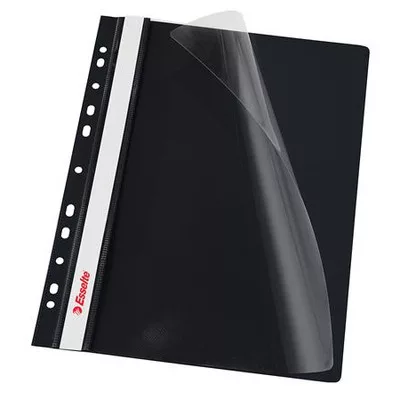 Gyorsfűző, lefűzhető, PP, A4, ESSELTE, VIVIDA, fekete 10 db