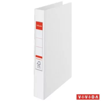   Gyűrűs könyv, 2 gyűrű, 42 mm, A4, PP, ESSELTE "Standard", Vivida fehér 1 db