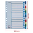 Regiszter, műanyag, A4, 12 részes, ESSELTE 1 db