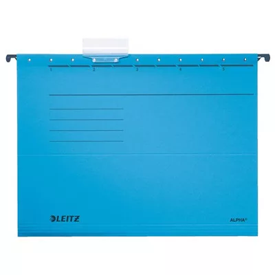 Függőmappa, karton, A4, LEITZ "Alpha Standard", kék 25 db