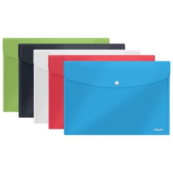   Irattartó tasak, A5, patentos, ESSELTE "Vivida", vegyes színek (szín nem választható)