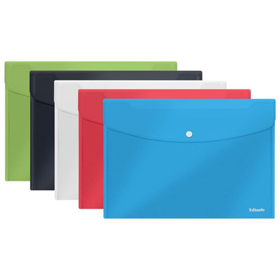 Irattartó tasak, A5, patentos, ESSELTE "Vivida", vegyes színek (szín nem választható)