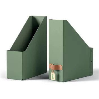   Iratpapucs, karton, 100 mm, LEITZ "Puro", zsályazöld 2 db