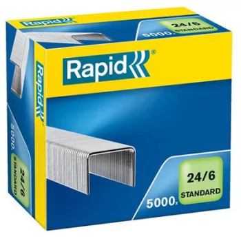 Tűzőkapocs, 24/6, RAPID "Standard" 5000 db