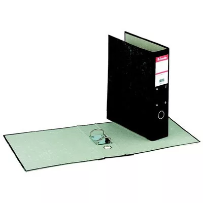 Iratrendező, 70 mm, A4, karton, függőmappákhoz, márványos, ESSELTE, fekete 1 db