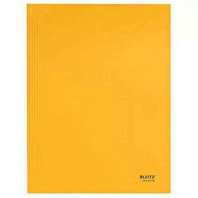 Pólyás dosszié, karton, A4, LEITZ "Recycle", sárga 1 db