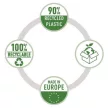 Genotherm, felül és belső oldalon nyitott, A4, PP, 140 mikron, narancsos felület, LEITZ "Recycle"