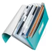 Harmonikamappa, A4, PP, 6 rekeszes, LEITZ "Wow", jégkék 1 db
