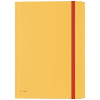   Gumis mappa, extra tasakkal, PP, A4, LEITZ "Cosy" melegsárga