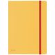 Gumis mappa, extra tasakkal, PP, A4, LEITZ "Cosy" melegsárga