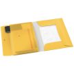 Gumis mappa, extra tasakkal, PP, A4, LEITZ "Cosy" melegsárga