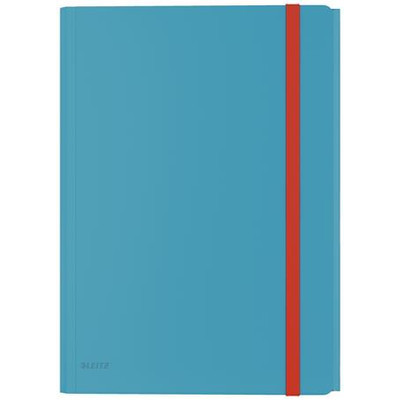 Gumis mappa, extra tasakkal, PP, A4, LEITZ "Cosy", nyugodtkék